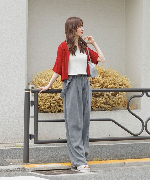 私は日本人になりたい　W.A.グロータース (著) 透かし編みニット半袖/AND YUA ANY/147494（ニット/セーター