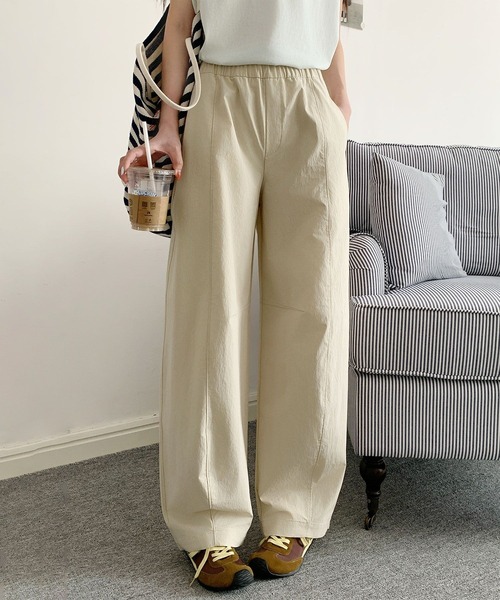 GADID ANONIEM ストレートパンツ　beige 69946d7bc4b01df67ac781453bb711