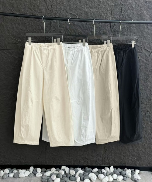 BANICO（バニコ）の「ベーシックストレートパンツ（スウェットパンツ・レディース・ホワイト/ダークグレー/ベージュ/ライトベージュ・LARGE/MEDIUM）」の18枚目の写真