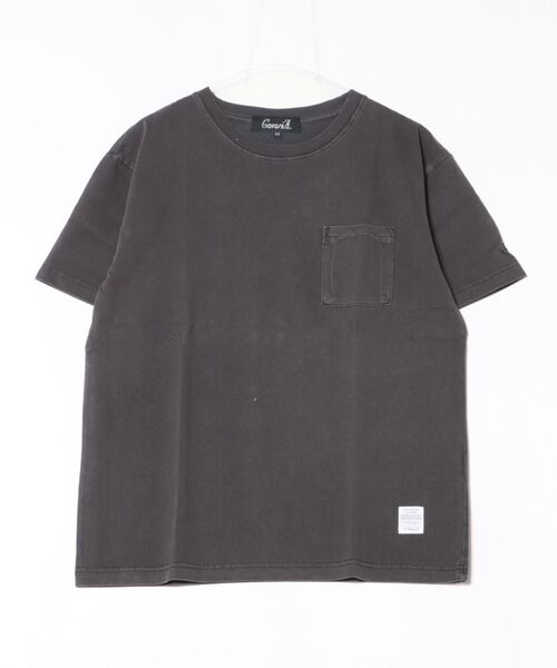 ARCHIVER(アーカイバ)の「【Bd】ワンポイント刺繍 クルーネックTシャツ(Tシャツ/カットソー・メンズ・ブラック/ホワイト・MEDIUM/LARGE/X-LARGE)」の2枚目の写真