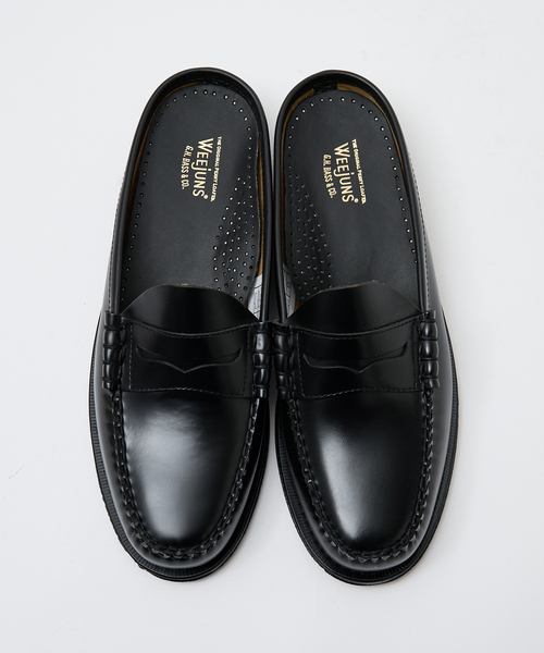 G.H.BASS（ジーエイチバス）の「【G.H.BASS】BA11000H LARSON SLIDE / ローファー / ミュール（スリッポン・メンズ・ブラック・8/9/10）」の2枚目の写真