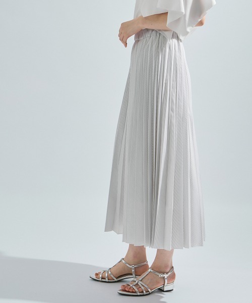 ketty（ケティ）の「キュプラプリーツスカート≪手洗い可能≫（スカート・レディース・ブルー系その他/グリーン系その他/アイボリー・M）」の15枚目の写真