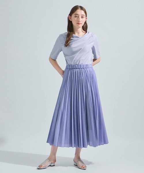 ketty（ケティ）の「キュプラプリーツスカート≪手洗い可能≫（スカート・レディース・ブルー系その他/グリーン系その他/アイボリー・M）」の21枚目の写真