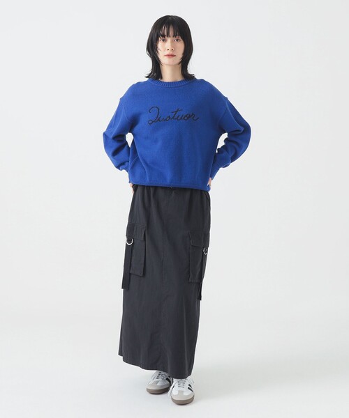 B:MING by BEAMS（ビーミングバイビームス）の「ミリタリー カーゴ ジャンパースカート（S～M）（スカート・レディース・ブラック系その他/カーキ・SMALL/MEDIUM）」の8枚目の写真