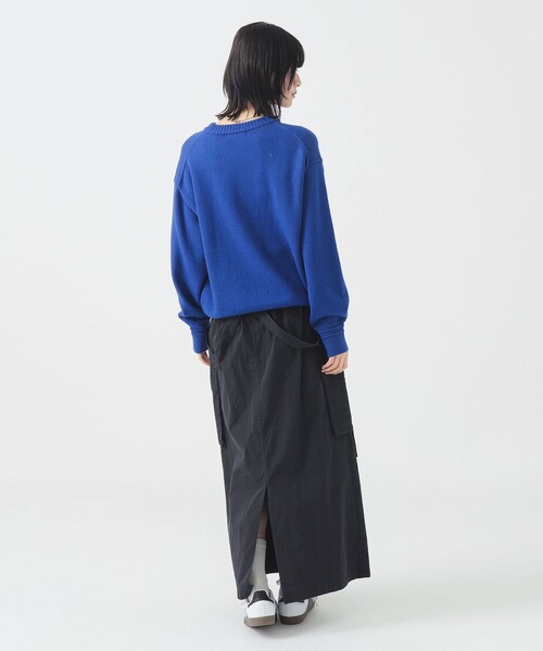 B:MING by BEAMS（ビーミングバイビームス）の「ミリタリー カーゴ ジャンパースカート（S～M）（スカート・レディース・ブラック系その他/カーキ・SMALL/MEDIUM）」の7枚目の写真