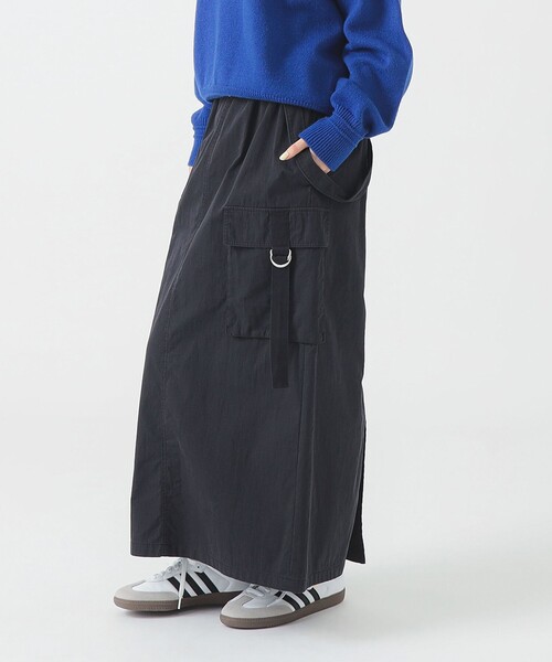 B:MING by BEAMS（ビーミングバイビームス）の「ミリタリー カーゴ ジャンパースカート（S～M）（スカート・レディース・ブラック系その他/カーキ・SMALL/MEDIUM）」の6枚目の写真