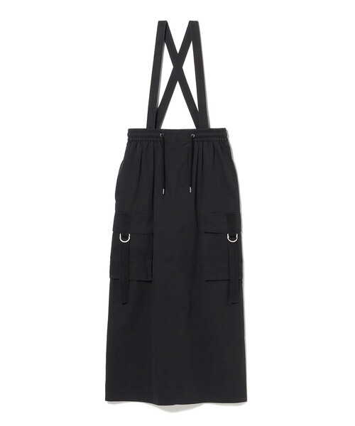 B:MING by BEAMS（ビーミングバイビームス）の「ミリタリー カーゴ ジャンパースカート（S～M）（スカート・レディース・ブラック系その他/カーキ・SMALL/MEDIUM）」の4枚目の写真