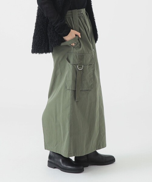 B:MING by BEAMS（ビーミングバイビームス）の「ミリタリー カーゴ ジャンパースカート（S～M）（スカート・レディース・ブラック系その他/カーキ・SMALL/MEDIUM）」の21枚目の写真