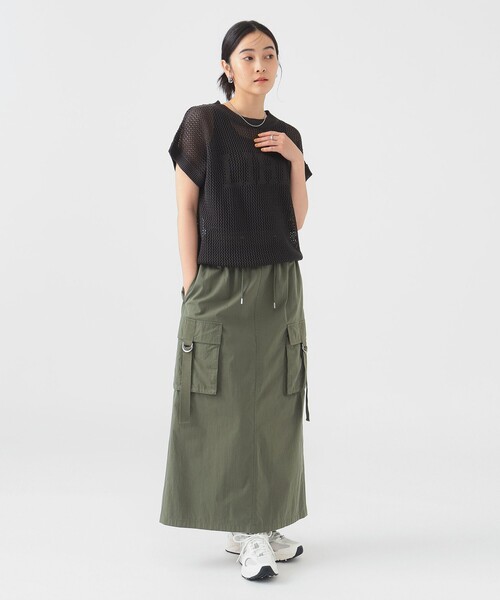 B:MING by BEAMS（ビーミングバイビームス）の「ミリタリー カーゴ ジャンパースカート（S～M）（スカート・レディース・ブラック系その他/カーキ・SMALL/MEDIUM）」の20枚目の写真