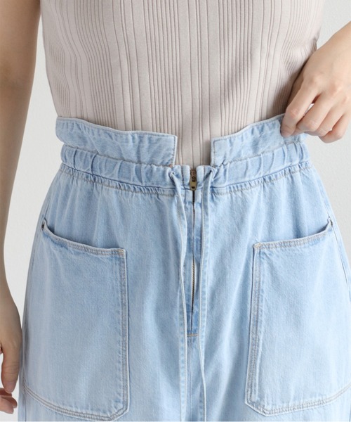 cepo(セポ)の「暑い夏を乗りきる、快適デニム〈接触冷感 / UVカット〉ICE リネンデニムイージーパンツ(デニムパンツ・レディース・ブルー系3/ブルー系2・S/M/L)」の17枚目の写真