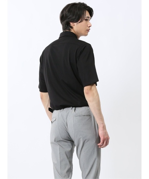 TAKA-Q(タカキュー)の「シャツ メンズ 半袖 ストレッチ 接触冷感 ボタンダウン (シャツ/ブラウス・メンズ・ベージュ/グレー/ブラック・MEDIUM/LARGE/X-LARGE)」の11枚目の写真