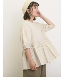 Samansa Mos2 | ◎フリルギャザーブラウス(シャツ/ブラウス)