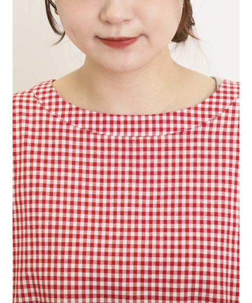 Samansa Mos2（サマンサ モスモス）の「◎フリルギャザーブラウス（シャツ/ブラウス・レディース・ネイビー/ブラック/レッド/キナリ・F）」の20枚目の写真