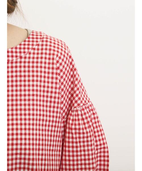 Samansa Mos2（サマンサ モスモス）の「◎フリルギャザーブラウス（シャツ/ブラウス・レディース・ネイビー/ブラック/レッド/キナリ・F）」の22枚目の写真