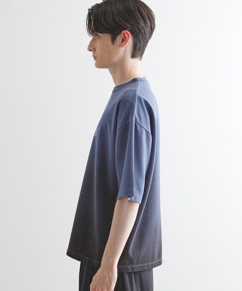 tk.TAKEO KIKUCHI(ティーケータケオキクチ)の「グラデーションダイ5分袖カットソー(Tシャツ/カットソー・メンズ・チャコールグレー/ライトグレー/ネイビー・02/03)」の18枚目の写真