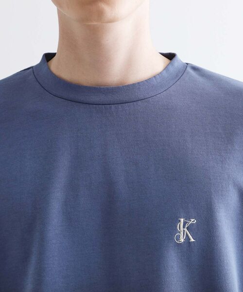 tk.TAKEO KIKUCHI(ティーケータケオキクチ)の「グラデーションダイ5分袖カットソー(Tシャツ/カットソー・メンズ・チャコールグレー/ライトグレー/ネイビー・02/03)」の20枚目の写真