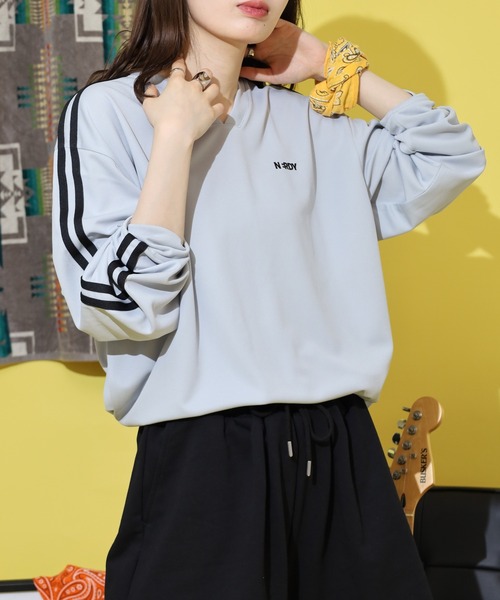 NERDY(ノルディ)の「NYメッシュウォームアップ(Tシャツ/カットソー・メンズ・グレー/ホワイト/ブラック・M/S/L)」の3枚目の写真