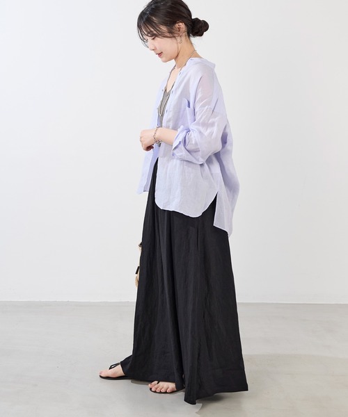 MICA&DEAL（マイカ＆ディール）の「ウエストゴムギャザーボリュームスカート（スカート・レディース・ブラック/オフホワイト/ブルー・FREE）」の19枚目の写真