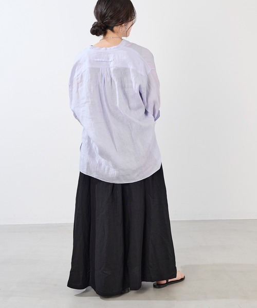 MICA&DEAL（マイカ＆ディール）の「ウエストゴムギャザーボリュームスカート（スカート・レディース・ブラック/オフホワイト/ブルー・FREE）」の22枚目の写真