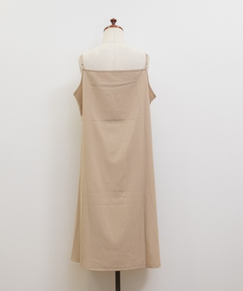 CLETTE(クレット)の「配色パイピングシアー花柄ワンピース(ワンピース・レディース・ベージュ/オフホワイト・LL/3L/4L)」の18枚目の写真