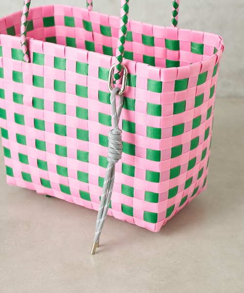 CIAOPANIC TYPY（チャオパニックティピー）の「【Aguni】チャーム付きメルカドBAG（トートバッグ・レディース・グレー/ピンク/ライトグリーン・ONE SIZE）」の15枚目の写真