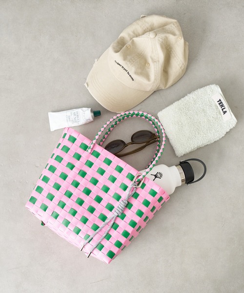 CIAOPANIC TYPY（チャオパニックティピー）の「【Aguni】チャーム付きメルカドBAG（トートバッグ・レディース・グレー/ピンク/ライトグリーン・ONE SIZE）」の8枚目の写真