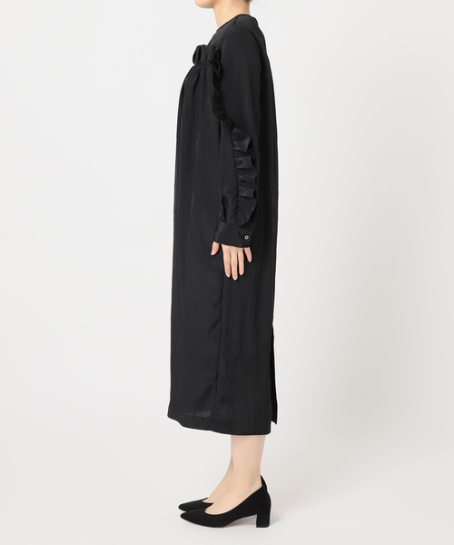 HARDY NOIR（アルディーノアール）の「Ry/Nyワッシャーフリルワンピース（ワンピース・レディース・ブラック・FREE）」の15枚目の写真