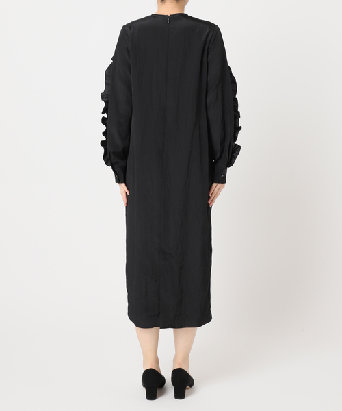 HARDY NOIR（アルディーノアール）の「Ry/Nyワッシャーフリルワンピース（ワンピース・レディース・ブラック・FREE）」の16枚目の写真