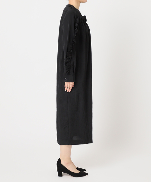 HARDY NOIR（アルディーノアール）の「Ry/Nyワッシャーフリルワンピース（ワンピース・レディース・ブラック・FREE）」の17枚目の写真