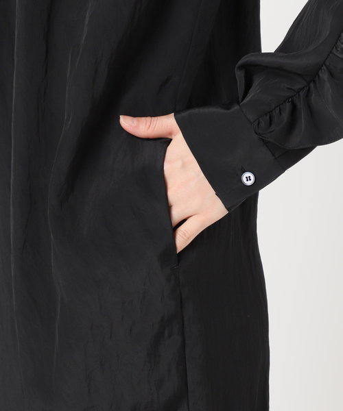 HARDY NOIR（アルディーノアール）の「Ry/Nyワッシャーフリルワンピース（ワンピース・レディース・ブラック・FREE）」の19枚目の写真