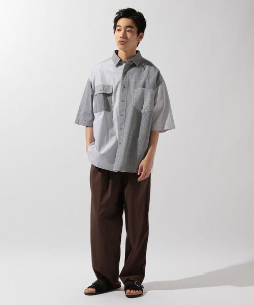 kohさま専用！新品ニコアンド[人気スタッフプロデュース企画]ワッペンシャツ niko and ニコアンド 人気スタッフプロデュース企画]ワッペン