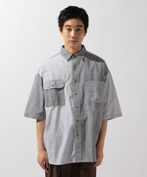 セール】パッチワークサマーワークシャツ(シャツ/ブラウス)|niko セール】パッチワークサマーワークシャツ(シャツ/ブラウス)|niko