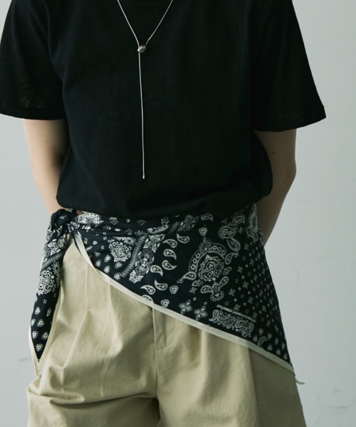 定価約５万　BCBG maxazria ペイズリー　スカーフ柄　パワショル スカーフタイ/ペイズリー(レッド): スカーフタイ | 銀座田屋