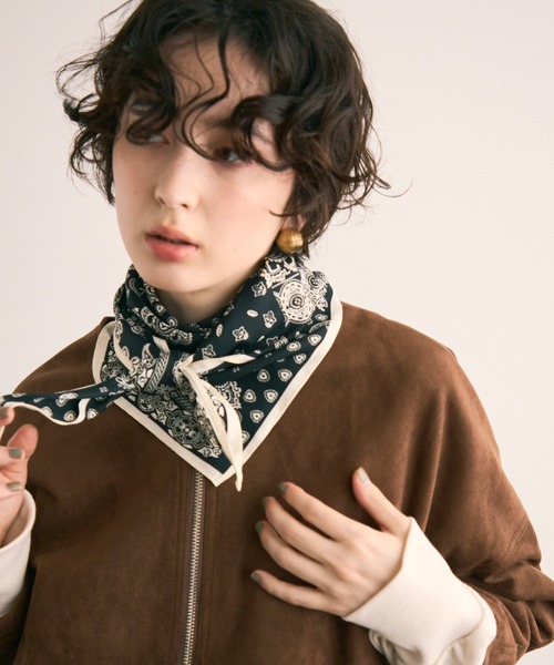 セール】柄アソート バンダナ柄ペイズリー三角スカーフ（ストール