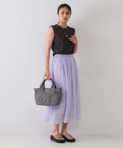 セール】【軽量/撥水加工/2WAY/多ポケット】ツイルミドルサイズトート