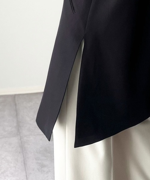 classicalelf（クラシカルエルフ）の「足し算でファッションを楽しむ♪大人のレイヤードアイテム。フラップポケット付きロングジレ（セットアップ可能）（ベスト・レディース・ブラウン/ブラック/アイボリー・LARGE/MEDIUM/SMALL/X-LARGE）」の19枚目の写真