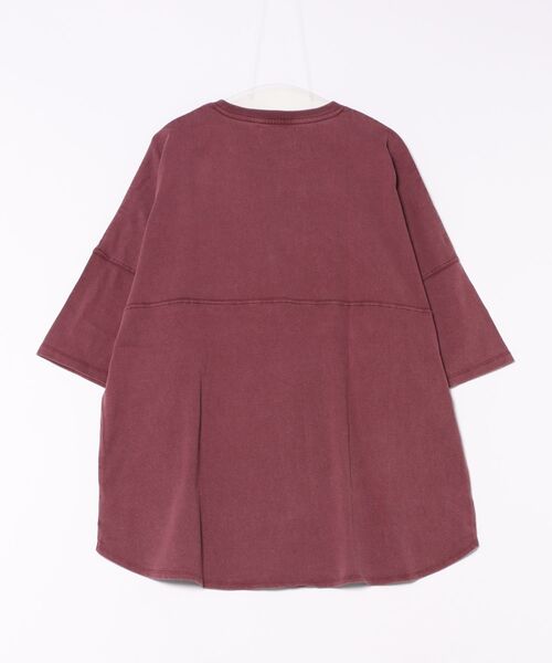 Lee(リー)の「LEE / ROUND HEM S/S TEE / LT3148(Tシャツ/カットソー・レディース・ワイン/チャコールグレー・FREE)」の3枚目の写真