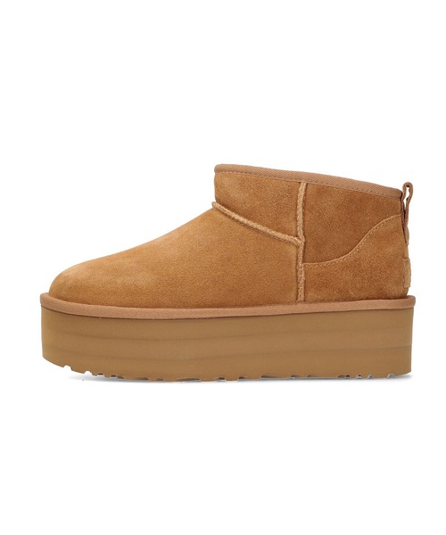 UGG（アグ）の「(UGG)W CLASSIC ULTRA MINI PLATFORM（ブーツ・レディース・ブラック/ブラウン・23.0cm/24.0cm/25.0cm）」の4枚目の写真