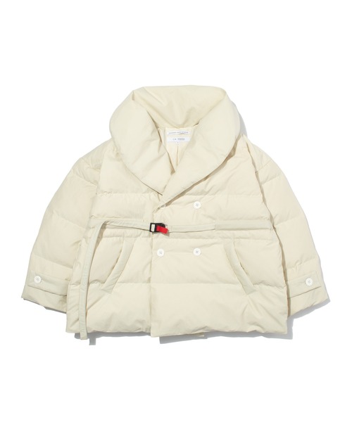 F/CE. (エフシーイー)の「F/CE. RECYCLED DOWN OVERLAY SHAWL COLLAR COAT / エフシーイー リサイクルダウンオーバーレイショールカラーコート(ダウンジャケット/コート・メンズ・ブラック/ベージュ/ネイビー・MEDIUM/SMALL)」の2枚目の写真