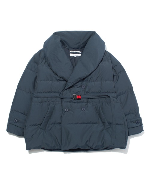 F/CE. RECYCLED DOWN OVERLAY SHAWL COLLAR COAT / エフシーイー