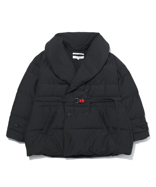 F/CE. RECYCLED DOWN OVERLAY SHAWL COLLAR COAT / エフシーイー