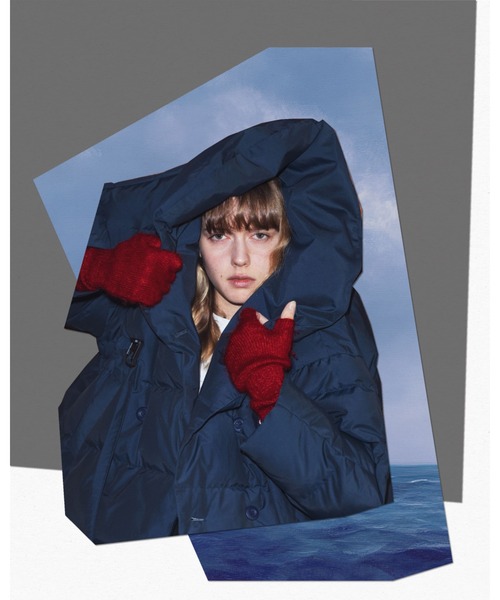 セール】F/CE. RECYCLED DOWN OVERLAY SHAWL COLLAR COAT / エフシー