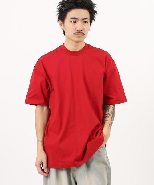 MN+LA(エムエヌエルエー)の「MN+LA Short Sleeve Tee 無地 TEE オーバーサイズTシャツ(Tシャツ/カットソー・メンズ・ベージュ/オリーブ/ネイビー/バーガンディー/ホワイト/ブラック/グレー/ダークオレンジ/ウィート/グレー系/ブルー/ブラック系/レッド・L/XL/M/2XL)」の11枚目の写真