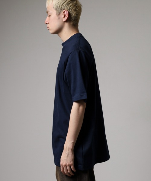 MN+LA(エムエヌエルエー)の「MN+LA Short Sleeve Tee 無地 TEE オーバーサイズTシャツ(Tシャツ/カットソー・メンズ・ベージュ/オリーブ/ネイビー/バーガンディー/ホワイト/ブラック/グレー/ダークオレンジ/ウィート/グレー系/ブルー/ブラック系/レッド・L/XL/M/2XL)」の21枚目の写真