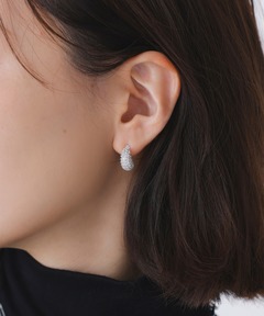 ストーンミニフープピアス（ピアス（両耳用））｜anuans（ア