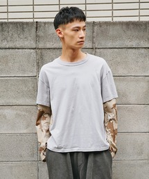 NVRFRGT | 【NVRFRGT】別注 PANELED LAYERD SLEEVE T-SHIRT(Tシャツ/カットソー)