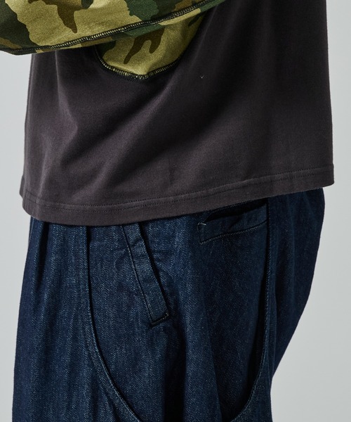 NVRFRGT（ネヴァーフォーゲット）の「【NVRFRGT】別注 PANELED LAYERD SLEEVE T-SHIRT（Tシャツ/カットソー・メンズ・ブラック/ベージュ・2/3/1）」の14枚目の写真