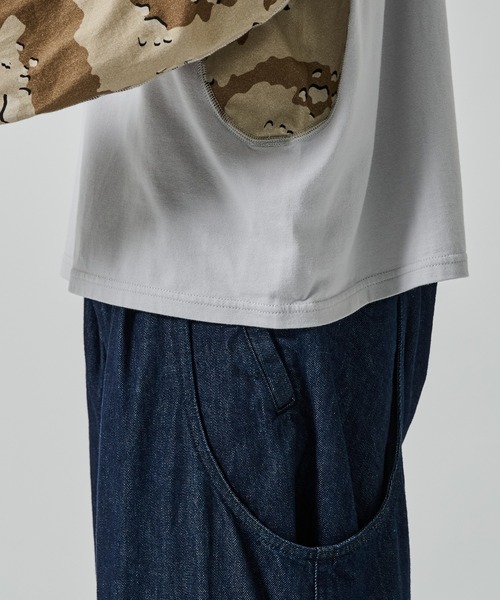 NVRFRGT（ネヴァーフォーゲット）の「【NVRFRGT】別注 PANELED LAYERD SLEEVE T-SHIRT（Tシャツ/カットソー・メンズ・ブラック/ベージュ・2/3/1）」の22枚目の写真