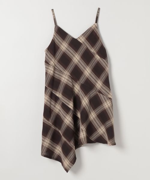 JEANASIS(ジーナシス)の「ヨウリュウチェックミニワンピース/586501(チュニック・レディース・ブラウン系その他/ブラック系その他・FREE)」の9枚目の写真