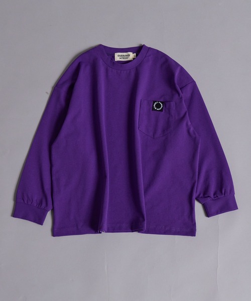 PAIRMANON STREET(ペアマノンストリート)の「【マルチファンクション】 吸水速乾 長袖 Tシャツ【PAIRMANON STREET】(Tシャツ/カットソー・キッズ・ブラック/パープル/ネイビー/ベージュ/オフホワイト/ブラック系その他/パープル系その他/ライトブルー/チャコールグレー/ブラック系その他3/ブラウン/ブラック系その他2/グレー系その他/レッド・130/120/110/100/160/150/140)」の13枚目の写真